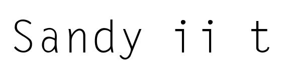 Sandy ii thin Font