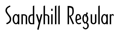 Sandyhill Regular Font