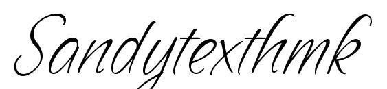 Sandytexthmk Font, All Fonts