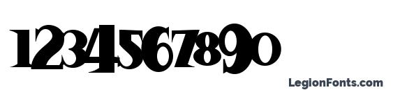 Sanitarium BB Font, Number Fonts