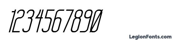 Sanity Italic Font, Number Fonts