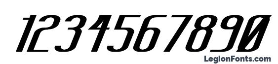 Sanity Wide Bold Italic Font, Number Fonts
