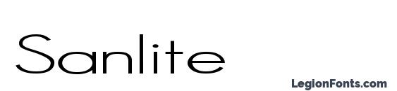 Sanlite font, free Sanlite font, preview Sanlite font