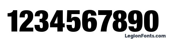 Sans Black Cond Font, Number Fonts