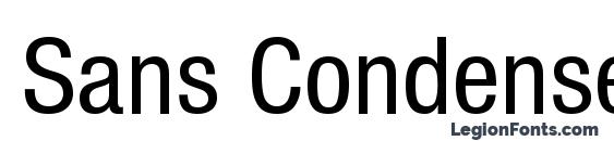 шрифт Sans Condensed, бесплатный шрифт Sans Condensed, предварительный просмотр шрифта Sans Condensed