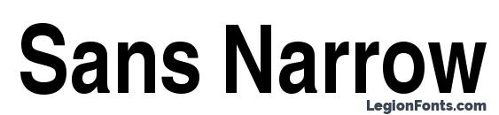 Sans Narrow BOLD font, free Sans Narrow BOLD font, preview Sans Narrow BOLD font