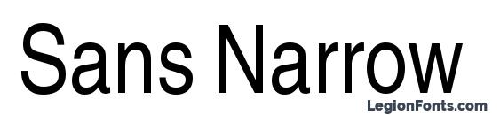 Sans Narrow font, free Sans Narrow font, preview Sans Narrow font