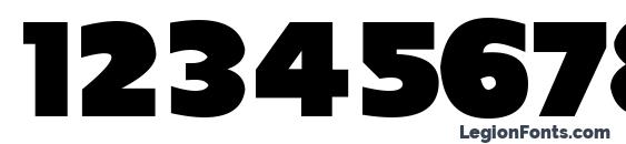 Sans Poster Bold JL Font, Number Fonts