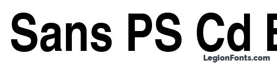 Sans PS Cd Bold font, free Sans PS Cd Bold font, preview Sans PS Cd Bold font