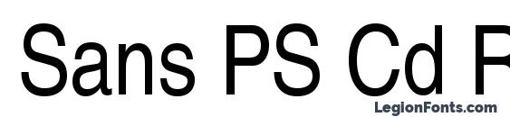 Sans PS Cd Regular font, free Sans PS Cd Regular font, preview Sans PS Cd Regular font
