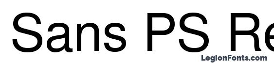 Sans PS Regular font, free Sans PS Regular font, preview Sans PS Regular font