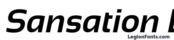 Sansation Bold Italic font, free Sansation Bold Italic font, preview Sansation Bold Italic font