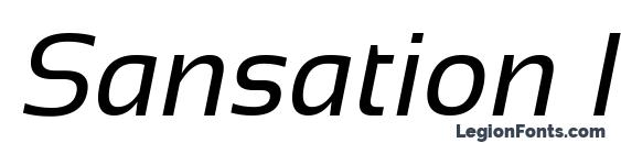 Sansation Italic font, free Sansation Italic font, preview Sansation Italic font