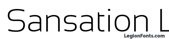 Sansation Light font, free Sansation Light font, preview Sansation Light font