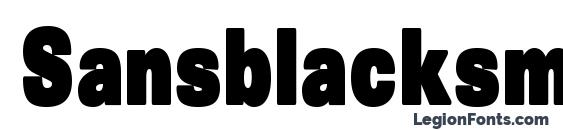 шрифт Sansblacksmall, бесплатный шрифт Sansblacksmall, предварительный просмотр шрифта Sansblacksmall