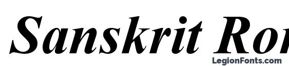 Шрифт Sanskrit Roman Bold Italic