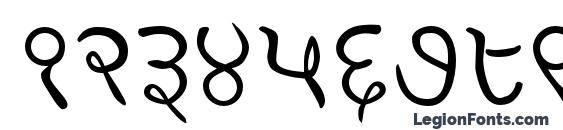 Sanskritwriting Font, Number Fonts