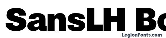 SansLH Bold font, free SansLH Bold font, preview SansLH Bold font