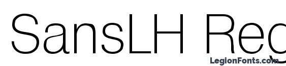 SansLH Regular Font