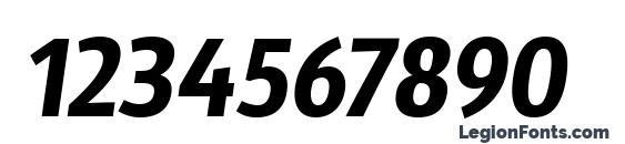 Sansus Webissimo Italic Font, Number Fonts