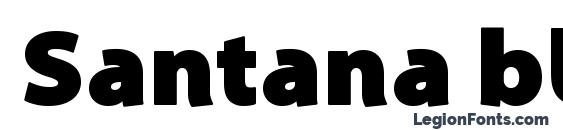 Santana black font, free Santana black font, preview Santana black font