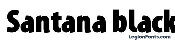 шрифт Santana blackcondensed, бесплатный шрифт Santana blackcondensed, предварительный просмотр шрифта Santana blackcondensed