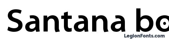 шрифт Santana bold, бесплатный шрифт Santana bold, предварительный просмотр шрифта Santana bold