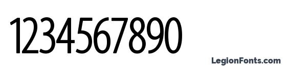 Santana regularcondensed Font, Number Fonts