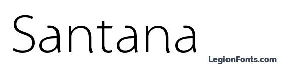 шрифт Santana, бесплатный шрифт Santana, предварительный просмотр шрифта Santana