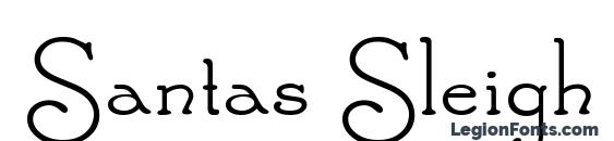 шрифт Santas Sleigh, бесплатный шрифт Santas Sleigh, предварительный просмотр шрифта Santas Sleigh