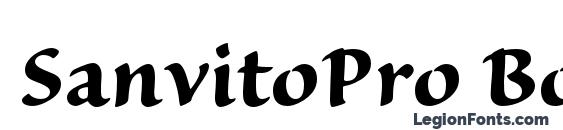 SanvitoPro Bold Font
