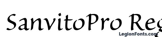 SanvitoPro Regular font, free SanvitoPro Regular font, preview SanvitoPro Regular font