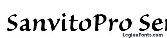Шрифт SanvitoPro Semibold, OTF шрифты