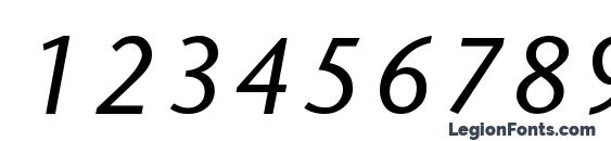 SapirSeasItalic Font, Number Fonts