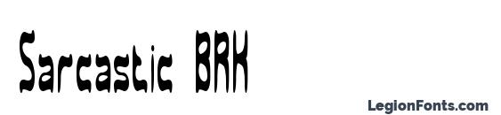 Sarcastic BRK Font