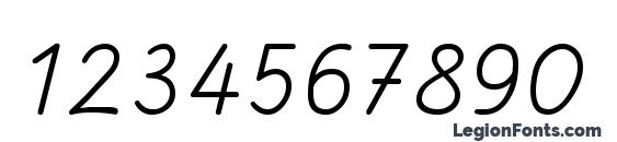 SAS DB Font, Number Fonts