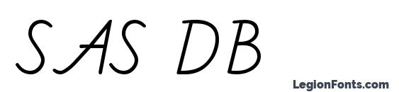 SAS DB font, free SAS DB font, preview SAS DB font