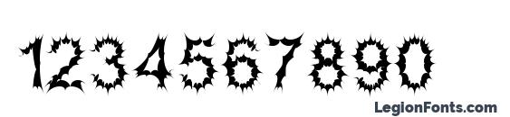 Satan Possessed Font, Number Fonts