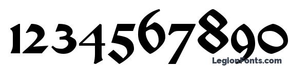 Satanick Regular Font, Number Fonts