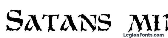 шрифт Satans minions, бесплатный шрифт Satans minions, предварительный просмотр шрифта Satans minions
