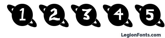 Saturn Font, Number Fonts