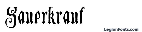 Шрифт Sauerkraut