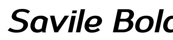 шрифт Savile BoldItalic, бесплатный шрифт Savile BoldItalic, предварительный просмотр шрифта Savile BoldItalic