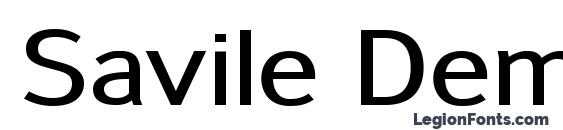Savile DemiBold Font