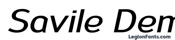 Savile DemiBoldItalic Font