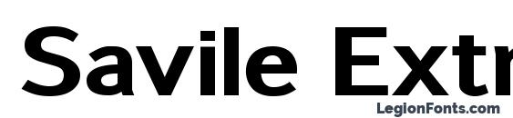 Savile ExtraBold Font