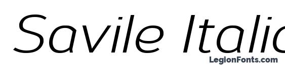 Savile Italic Font