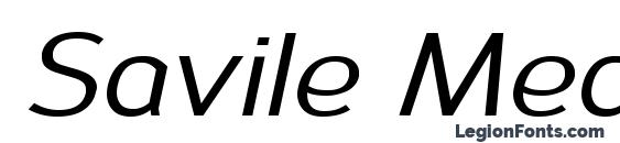 Шрифт Savile MediumItalic