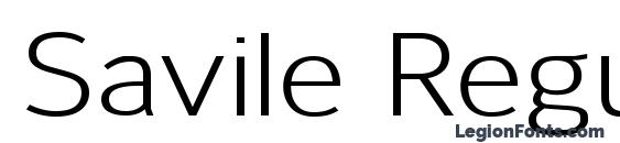 шрифт Savile Regular, бесплатный шрифт Savile Regular, предварительный просмотр шрифта Savile Regular