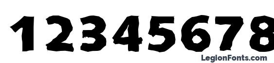 SaxonyAntique Xbold Regular Font, Number Fonts